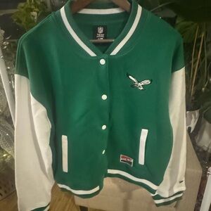 Philadelphia Eagles Women’s Varsity Jacket | Size L | NWOT | GO BIRDS 🦅